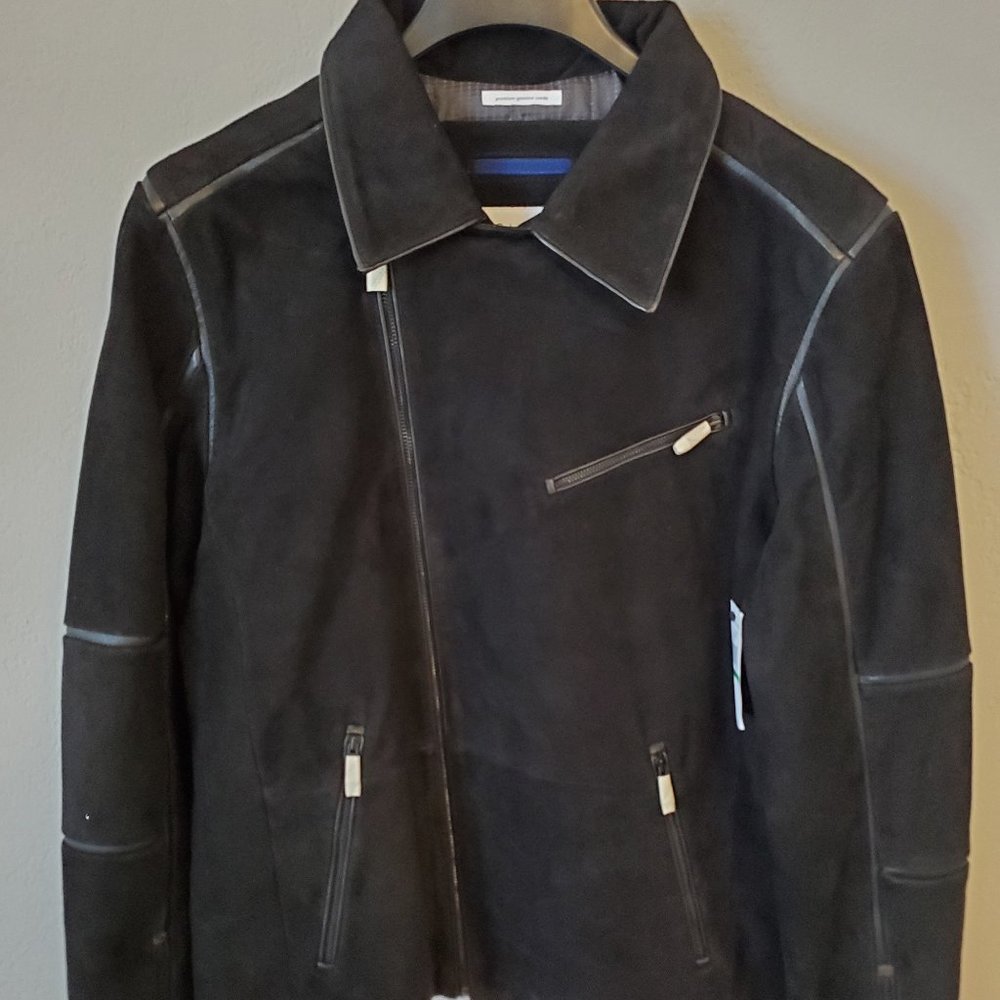 Calvin Klein Men's Slim Fit Suede Jacket